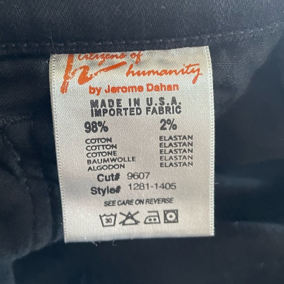 Citizens of humanity black Kelly low rise boot cut leg flare boho jean size 30 - Picture 3 of 11